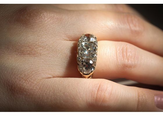 Victorian Three Stone Ring