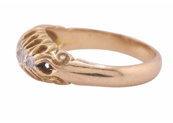 EDWARDIAN DIAMOND FIVE-STONE RING, 1908