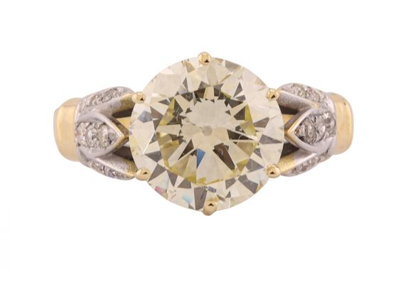 yellow diamond engagement ring