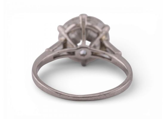 Old European cut diamond engagement ring