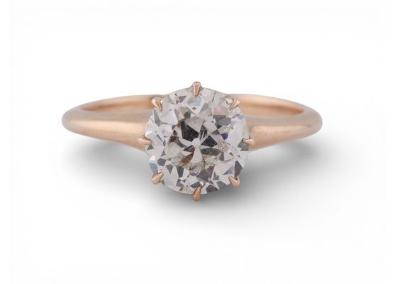 Early 20th century diamond single stone ring