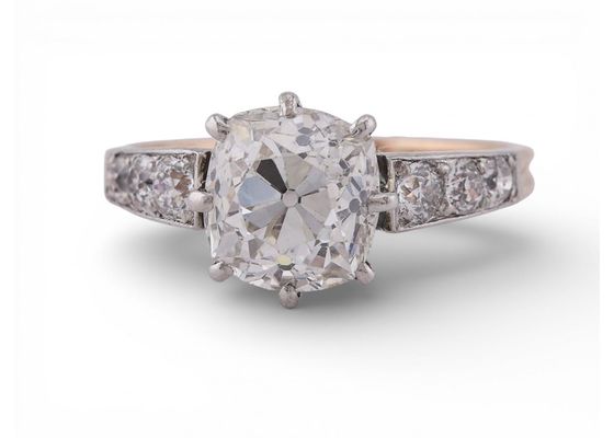 Early 20th Century diamond single-stone ring