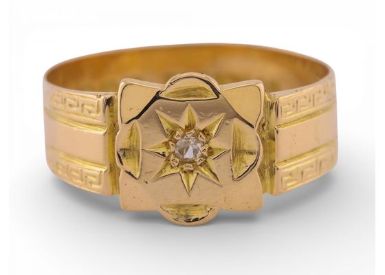 Victorian 18ct Gold Diamond Band Ring