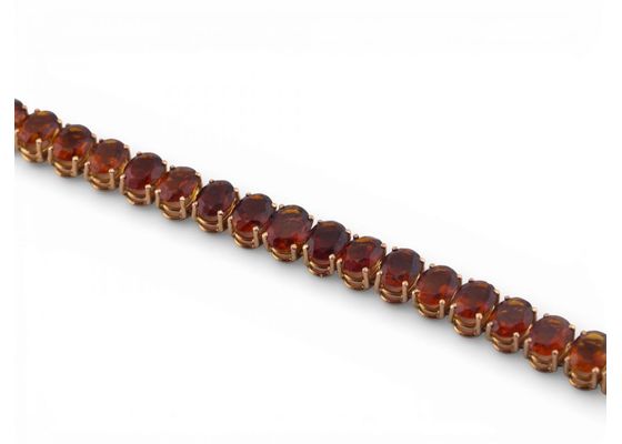 Gold Citrine Tennis Bracelet