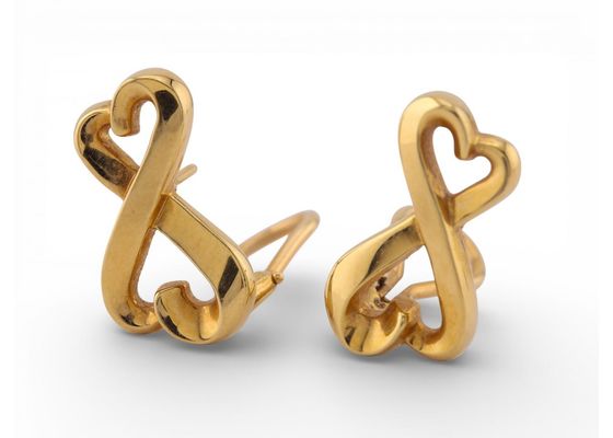 Tiffany & Co. Paloma Picasso Loving Heart 18ct Gold Earrings