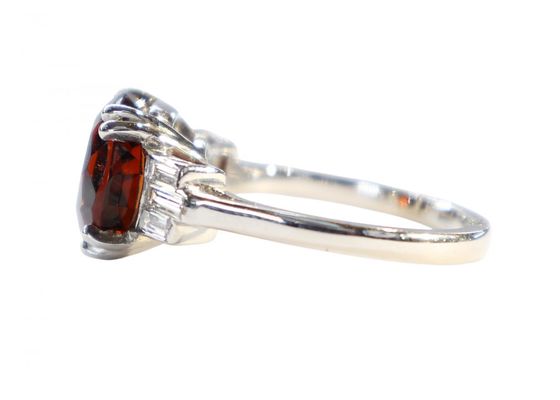 Garnet and Diamond Ring