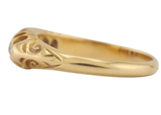 EDWARDIAN DIAMOND FIVE-STONE RING, 1909