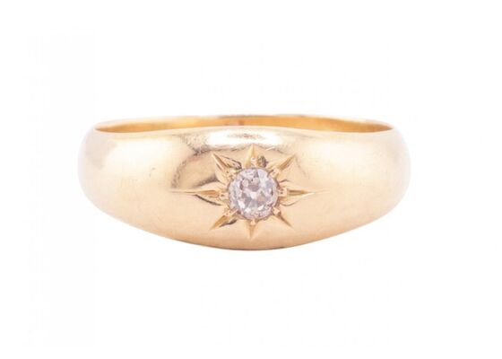 EDWARDIAN DIAMOND STAR RING, 1903