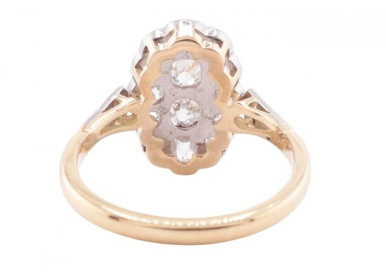 EDWARDIAN DIAMOND CLUSTER DAISY RING, CIRCA 1910