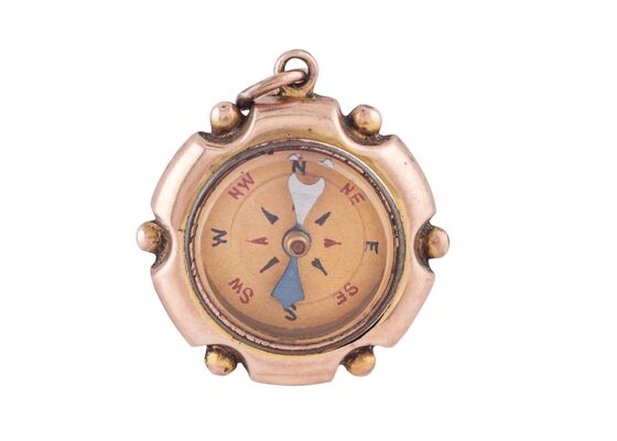 EDWARDIAN COMPASS PENDANT, 1907