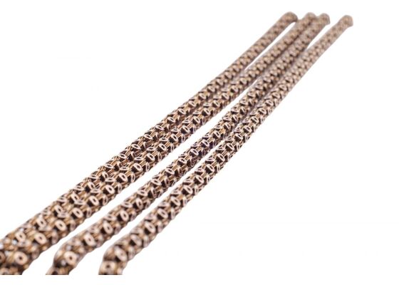 LATE VICTORIAN 15 KARAT GOLD CELESTIAL FANCY-LINK CHAIN, CIRCA 1890