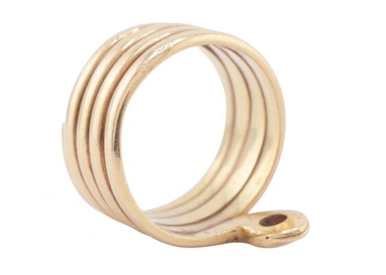 LATE VICTORIAN ROSE-CUT DIAMOND FIVE-COIL SNAKE RING, CIRCA 1890