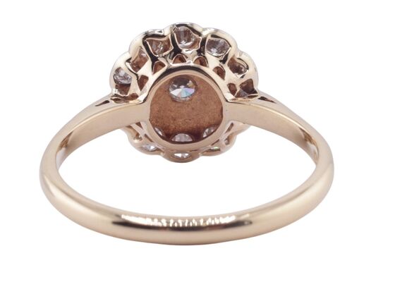 EDWARDIAN STYLE DIAMOND CLUSTER RING, MODERN